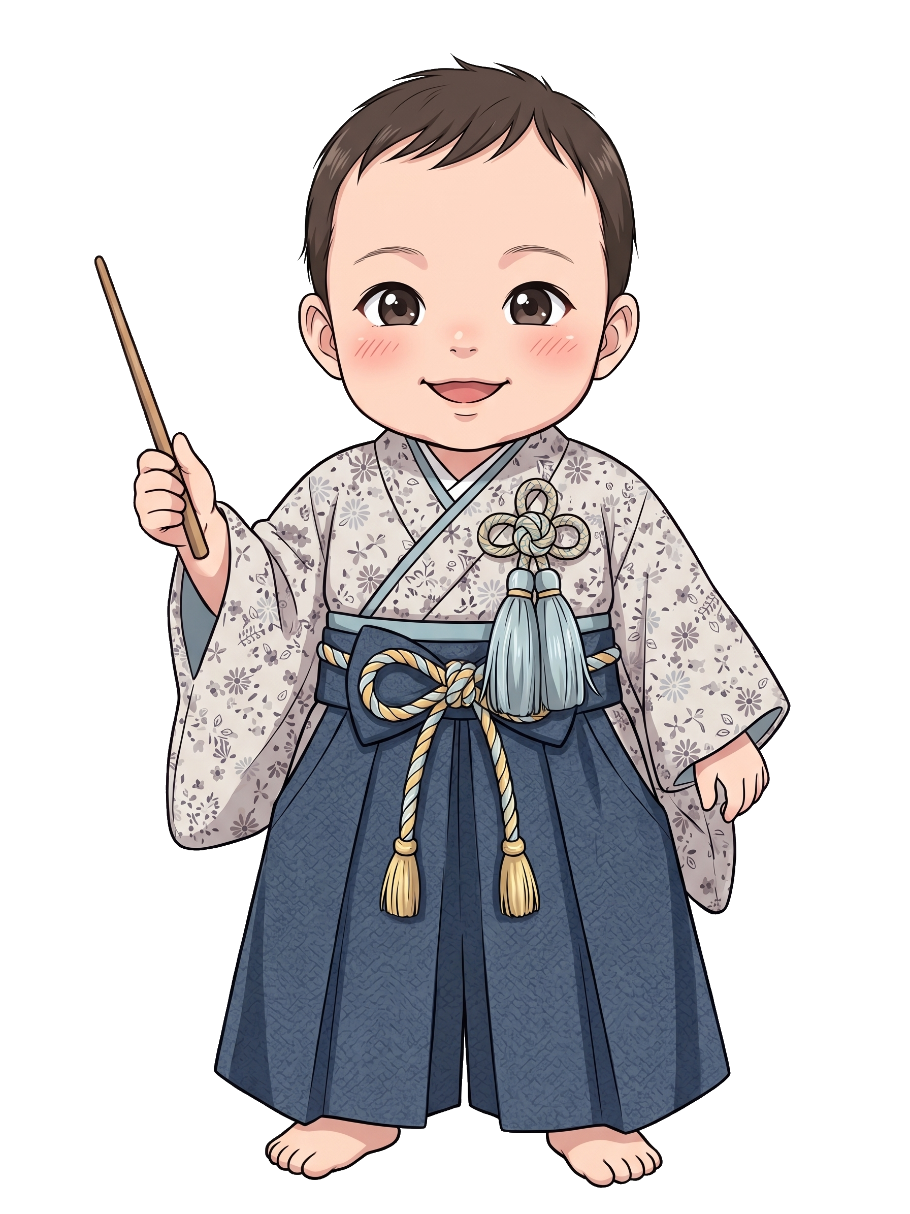 夢空（むく）の袴姿イラスト